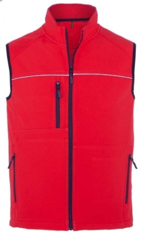 Softshell Outdoor Yelek XL - Kırmızı