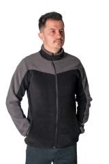 Robalı Polar Mont Siyah-Gri - L