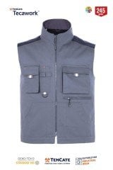 Palmira Plus Yelek Gri - 3XL