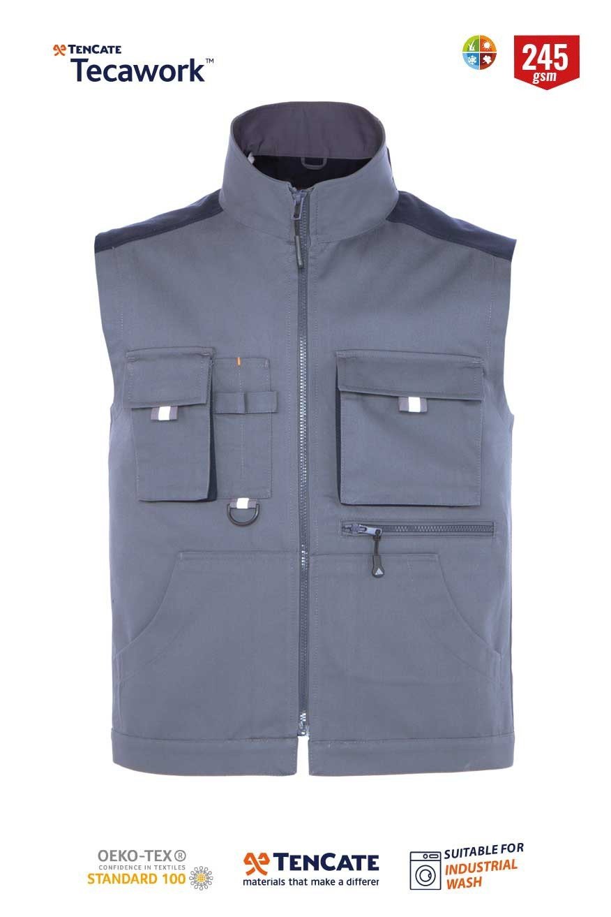 Palmira Plus Yelek Gri - 4XL