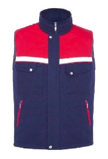 Robalı İş Yeleği Lacivert / Kırmızı - 3XL