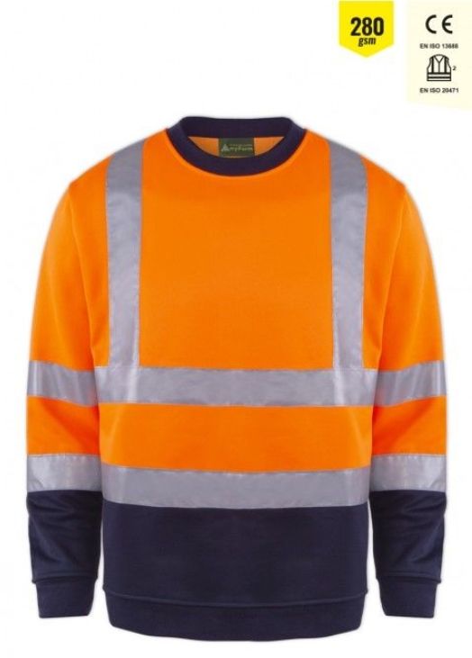 Olympus Yüksek Görünümlü Sweatshi̇rt Turuncu - 2XL