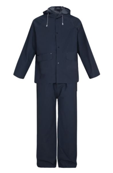 Izrasa NM09 Astarlı Pvc Takım Yağmurluk Lacivert - 2XL
