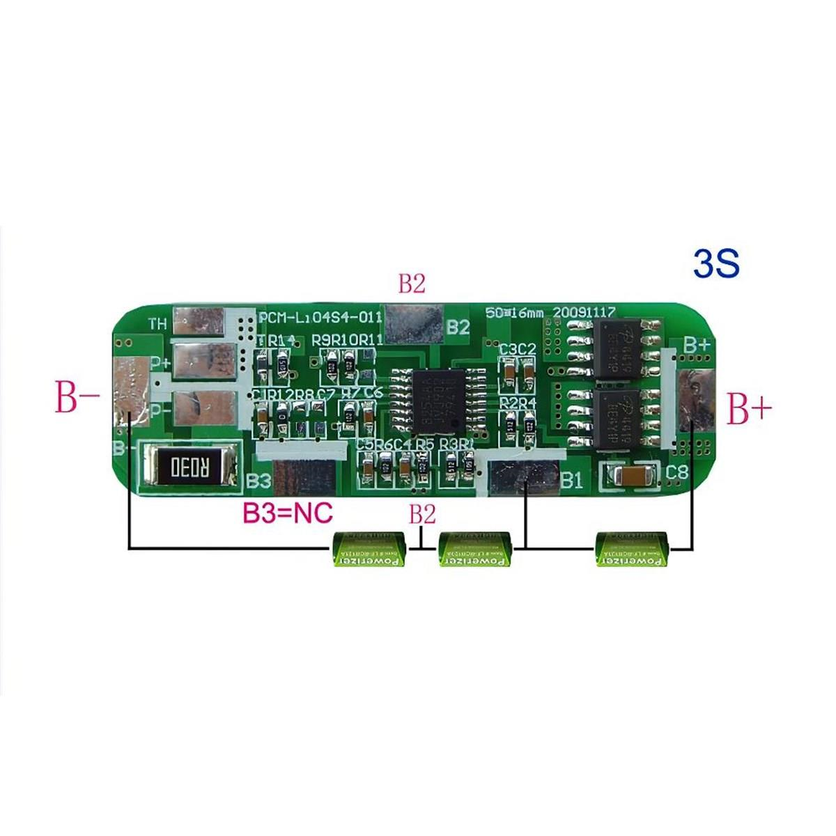 Orion BMS 3S 4A Li-ion Kontrol Devresi