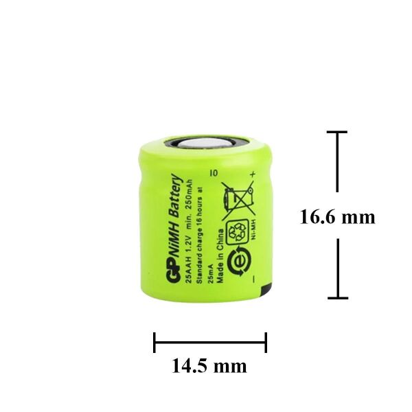 GP 25AAh 1.2V 250 Mh 1/3AA Şarj Edilebilir Pil