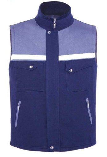 Robalı İş Yeleği Lacivert / Gri - 2XL