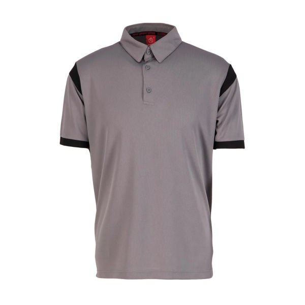Armadillo Allium Polo Yaka Tişört Gri-Siyah - S