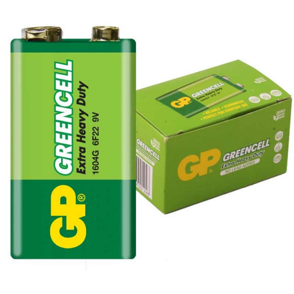 GP 6F22 Greencell 9V Pil