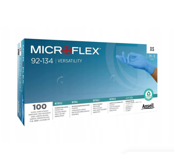 Ansell Microflex 92-134 Nitril Eldiven 1 Paket