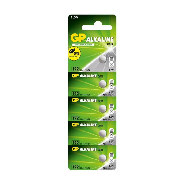 GP 192 LR41 Alkalin 5'Li Paket