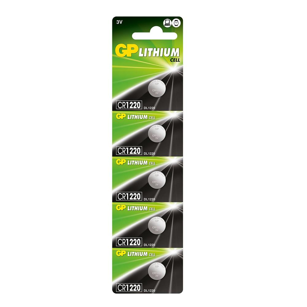 GP CR1220 3V Lityum Pil 5'li Paket