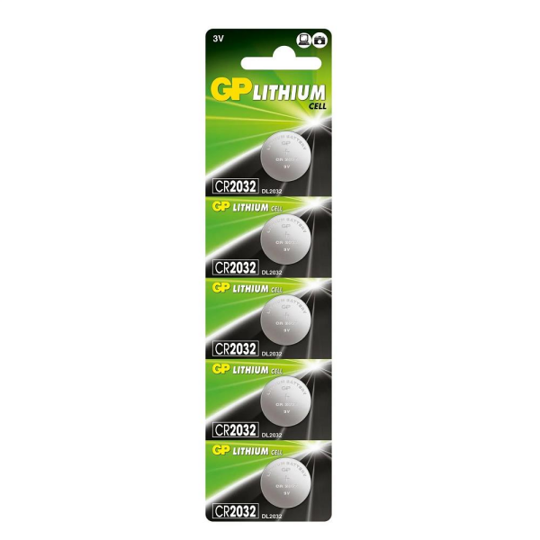 GP CR2032 3V Lityum Pil 5'li Paket