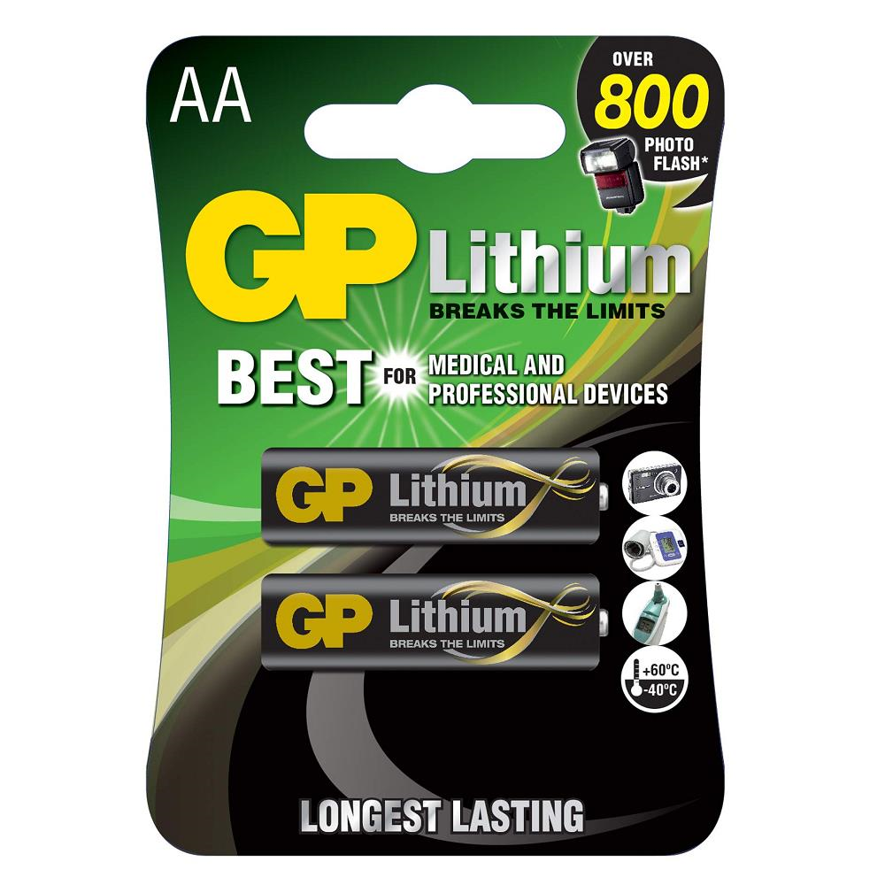 GP Lityum Kalem Pil AA 1.5V 2'Li Paket