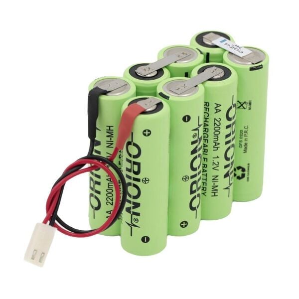 Orion 9.6V AA 2200mAh Ni-Mh Konnektörlü Şarjlı Pil