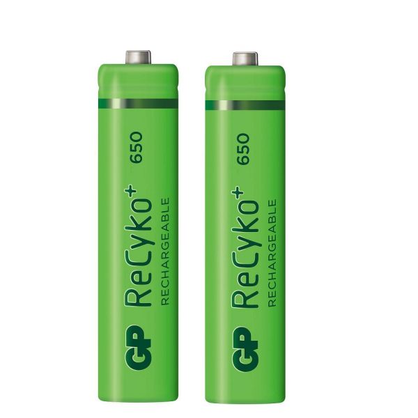 GP ReCyko 650mAh AAA Şarj Edilebilir İnce Kalem Pil 2'li Paket