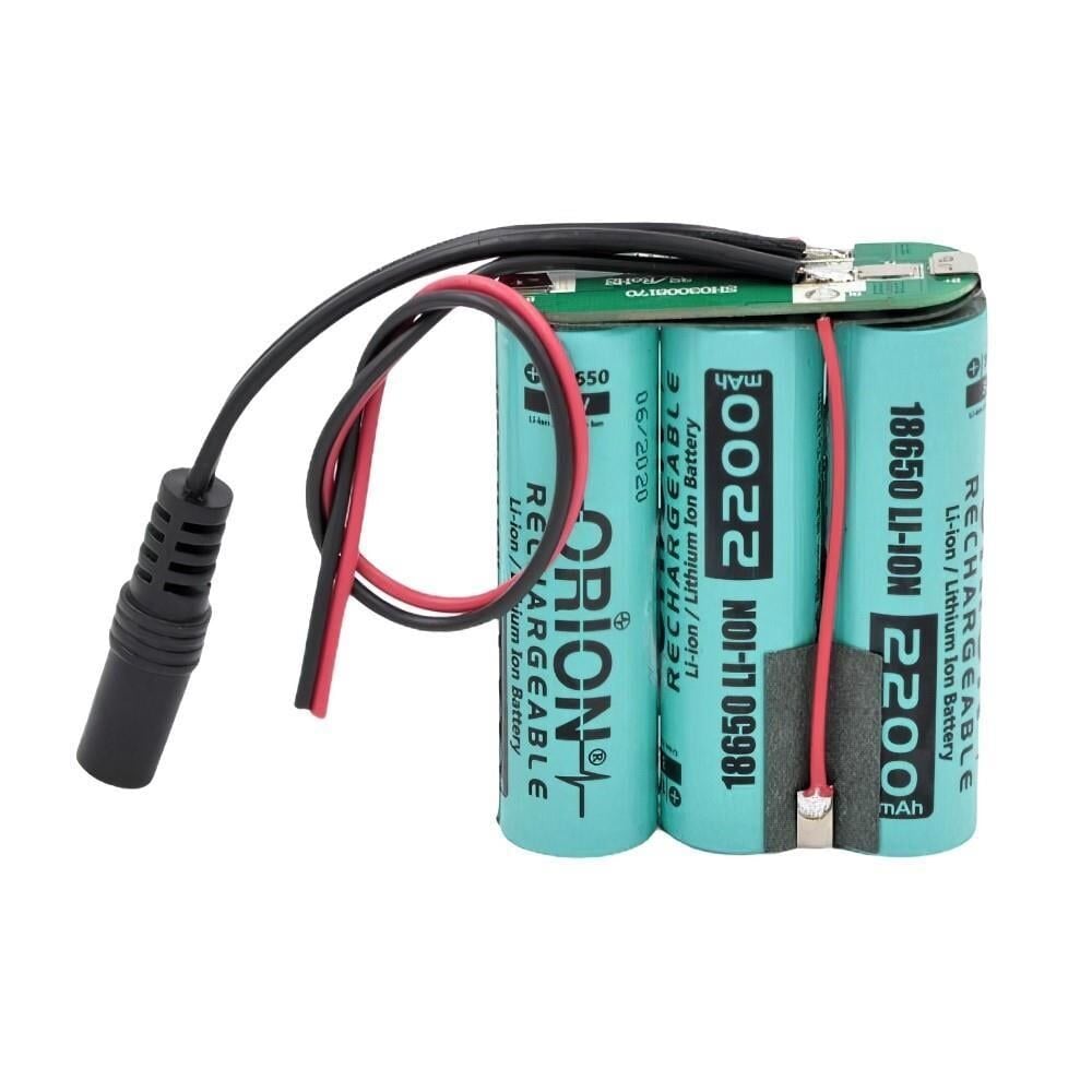 Orion 18650 11.1V 2200mAh 3S Bms Devreli Li-ion Şarj Konnektörlü Pil