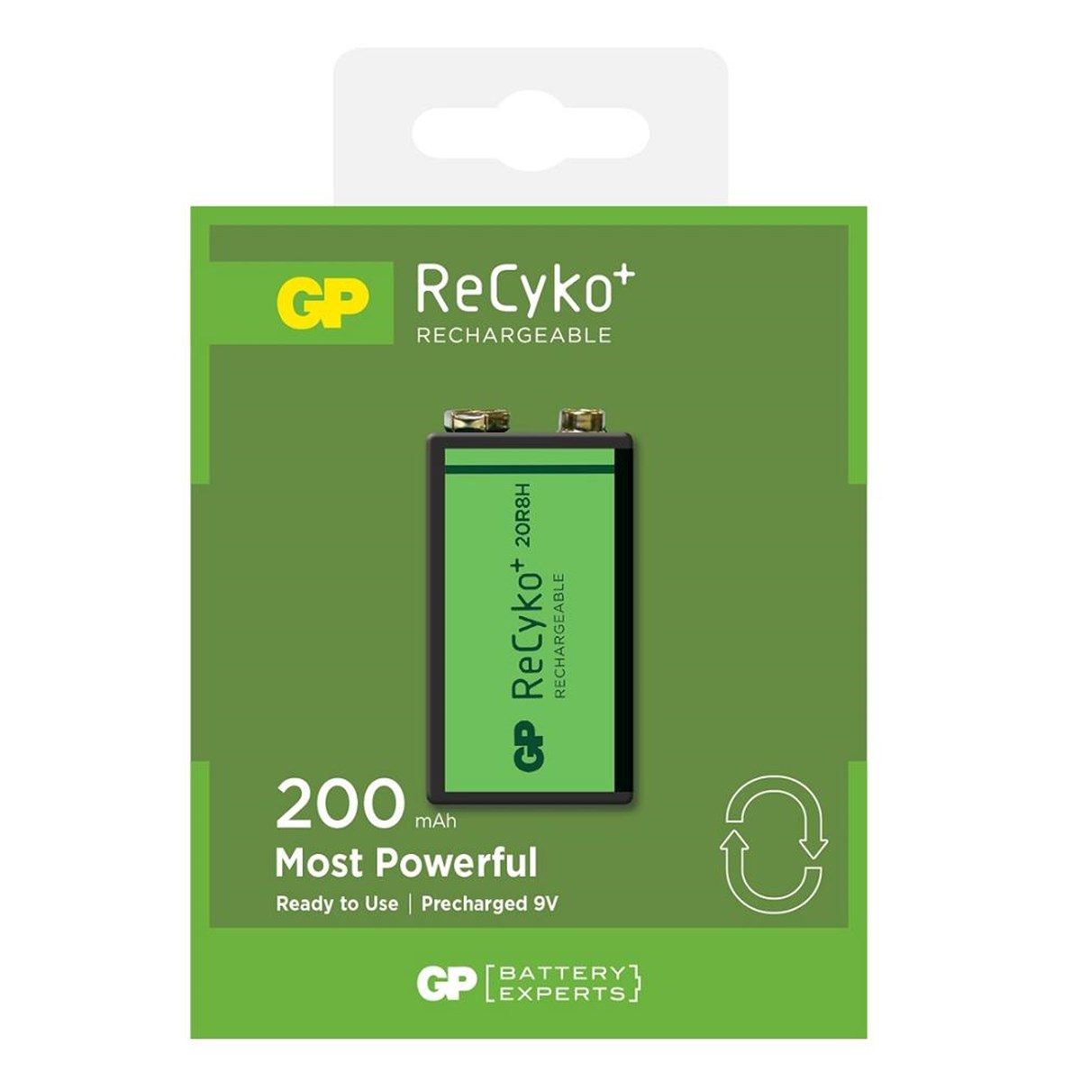 GP ReCyko 9V 200mAh Şarj Edilebilir Pil