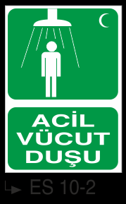 Göz Duşu ve Acil Duş Levhaları