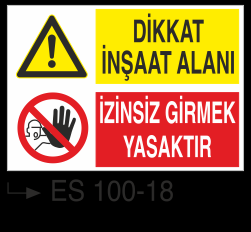 İnşaat Uyarı ve İkaz Levhaları