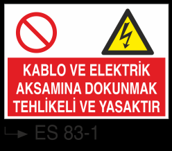 Kablo Uyarı İkaz Levhaları