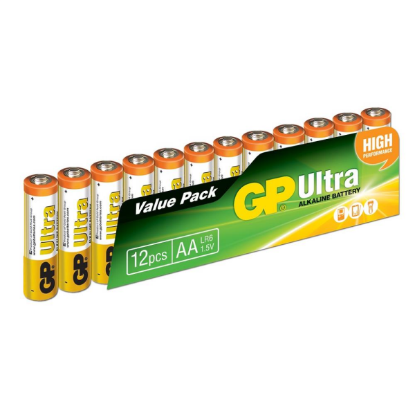 GP Ultra Alkalin AA Kalem Pil 12'li Paket