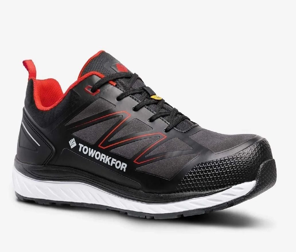 Toworkfor Warm Up Red S3 | SRC | ESD İş Ayakkabısı