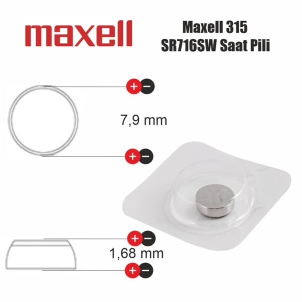 Maxell 315 SR716W Saat Pili