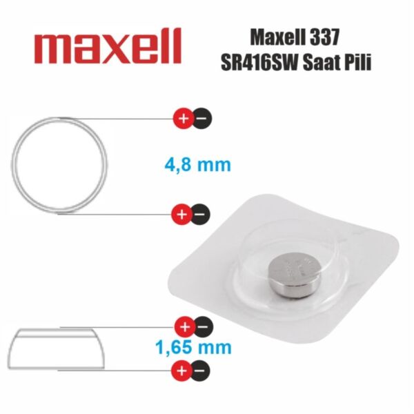 Maxell 337 SR416SW Saat Pili