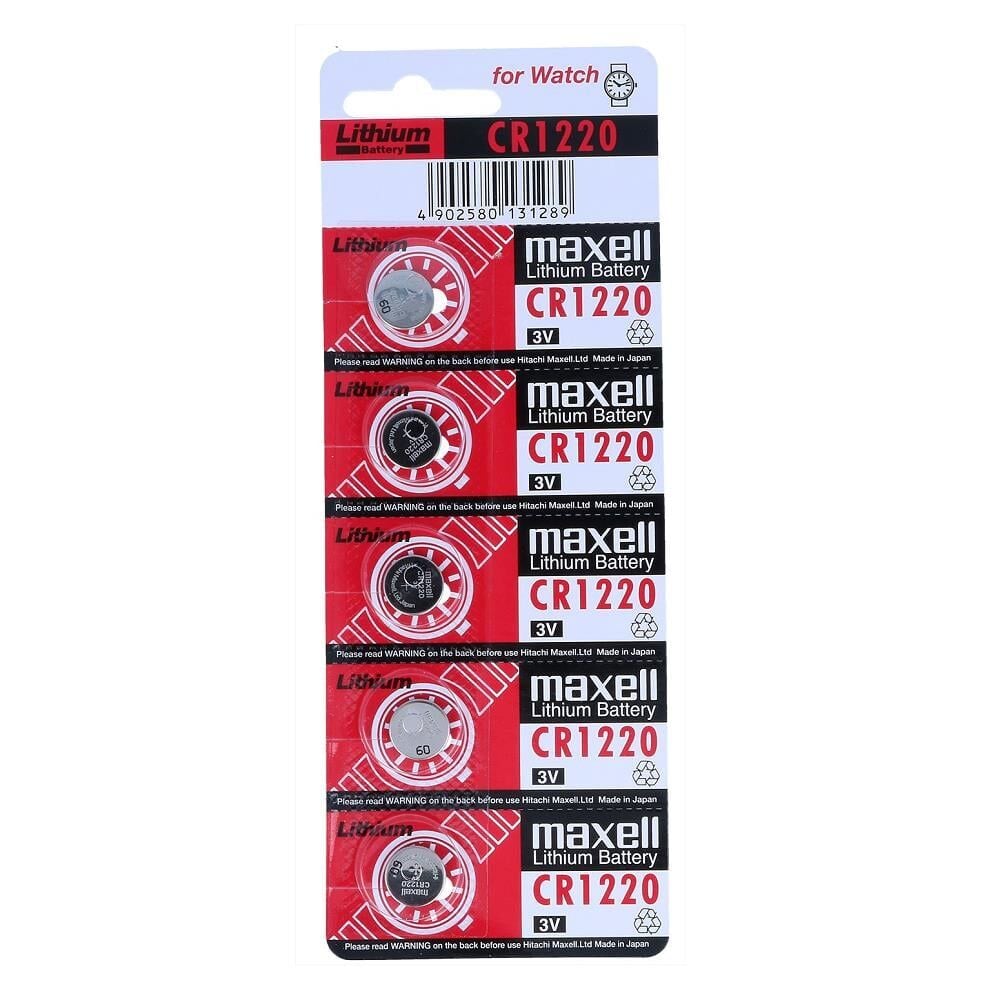 Maxell CR1220 Lityum 3V Pil 5'li Paket