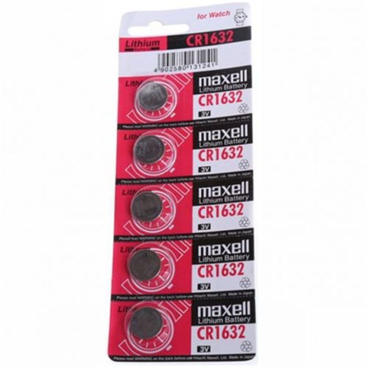 Maxell CR1632 3V Lityum Pil 5'li Paket