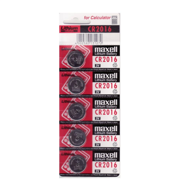Maxell CR2016 3V Lityum Pil 5'li Paket