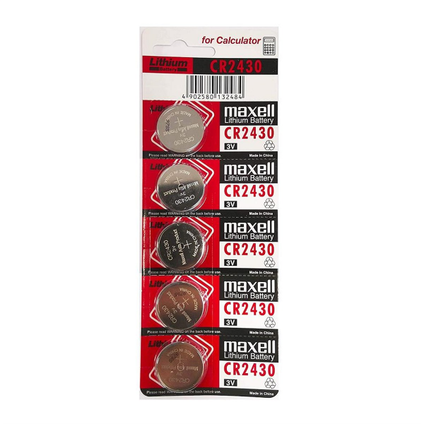 Maxell CR2430 3V Lityum Pil 5'li Paket