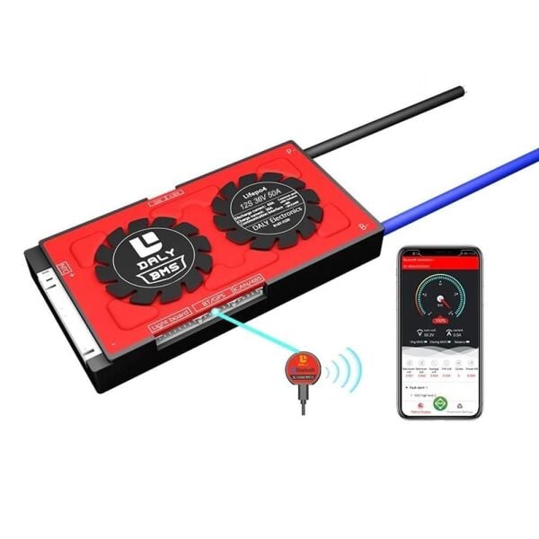 Daly Smart BMS 12S 50A 36V LiFePO4 Kontrol Devresi