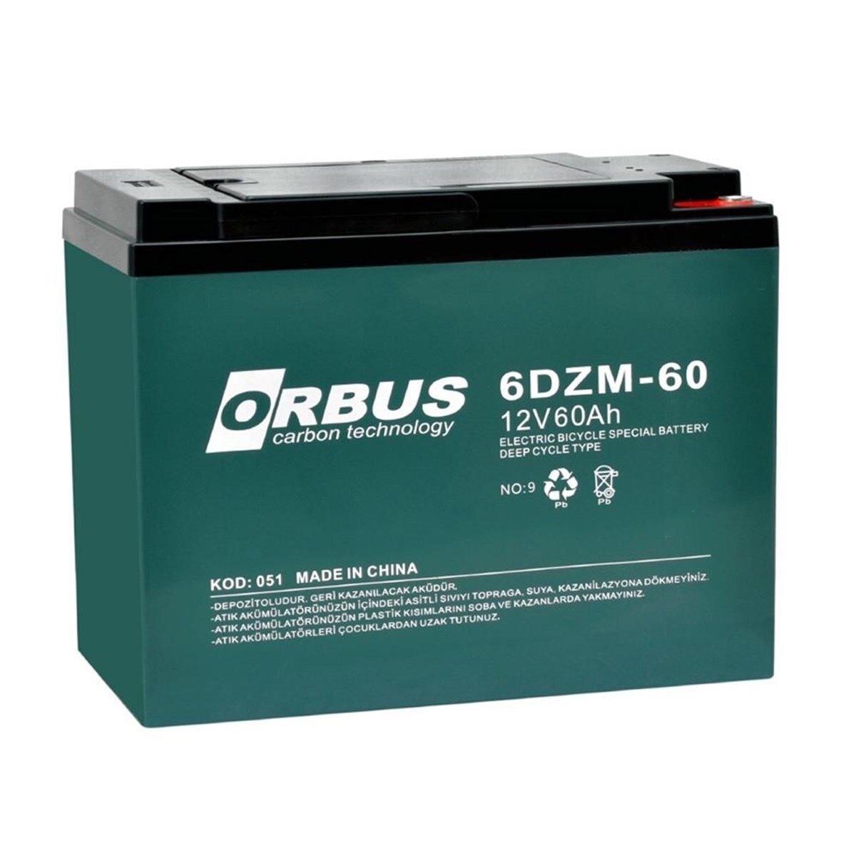 Orbus 12V 60Ah Jel Akü