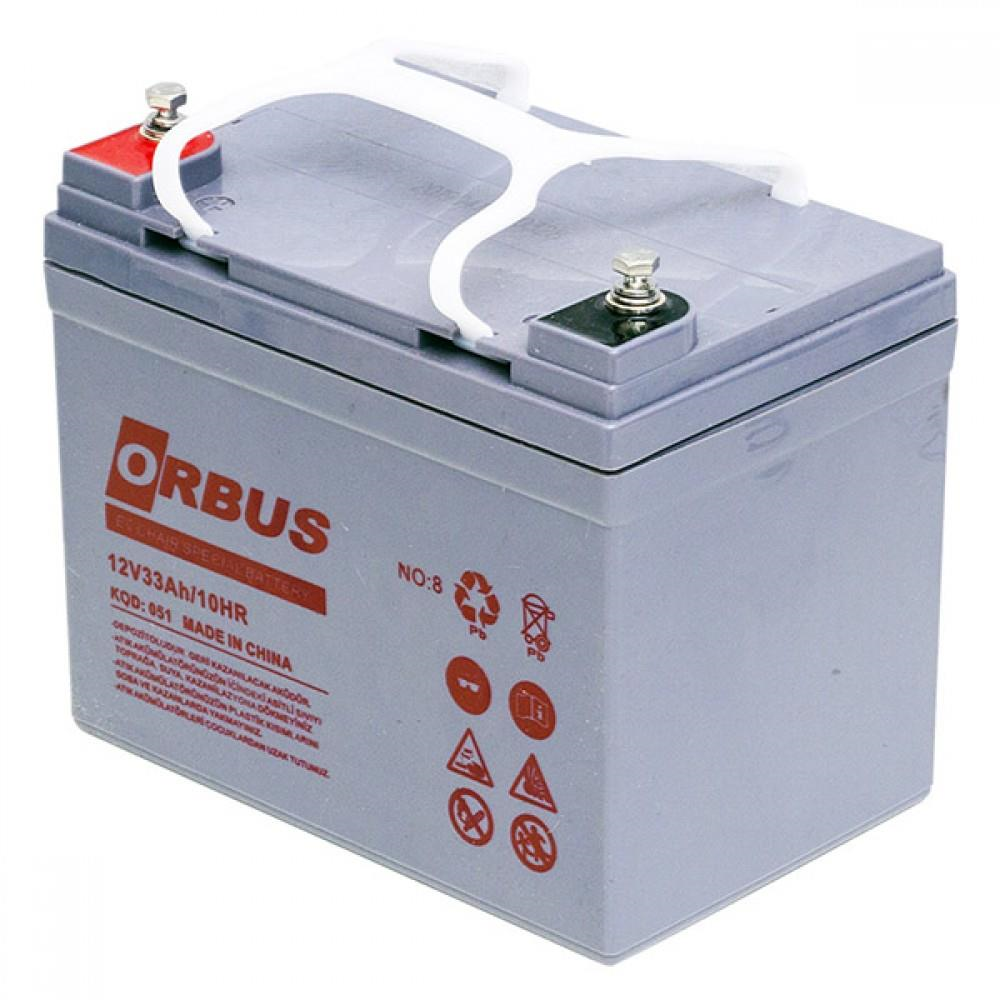 Orbus 12V 33Ah Jel Akü