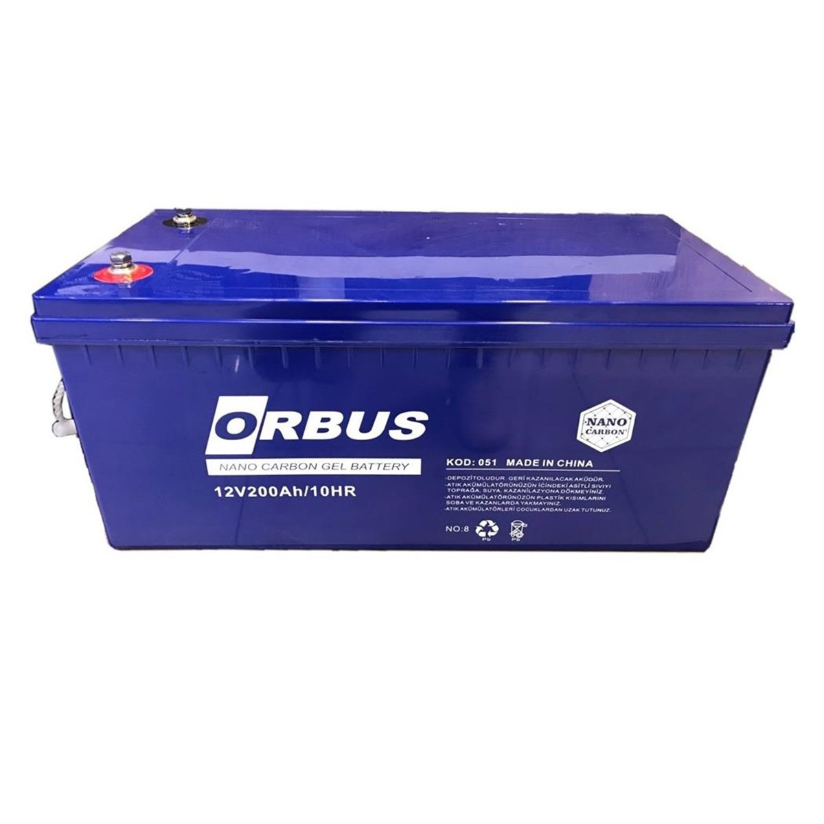 Orbus 12V 200Ah Jel Akü