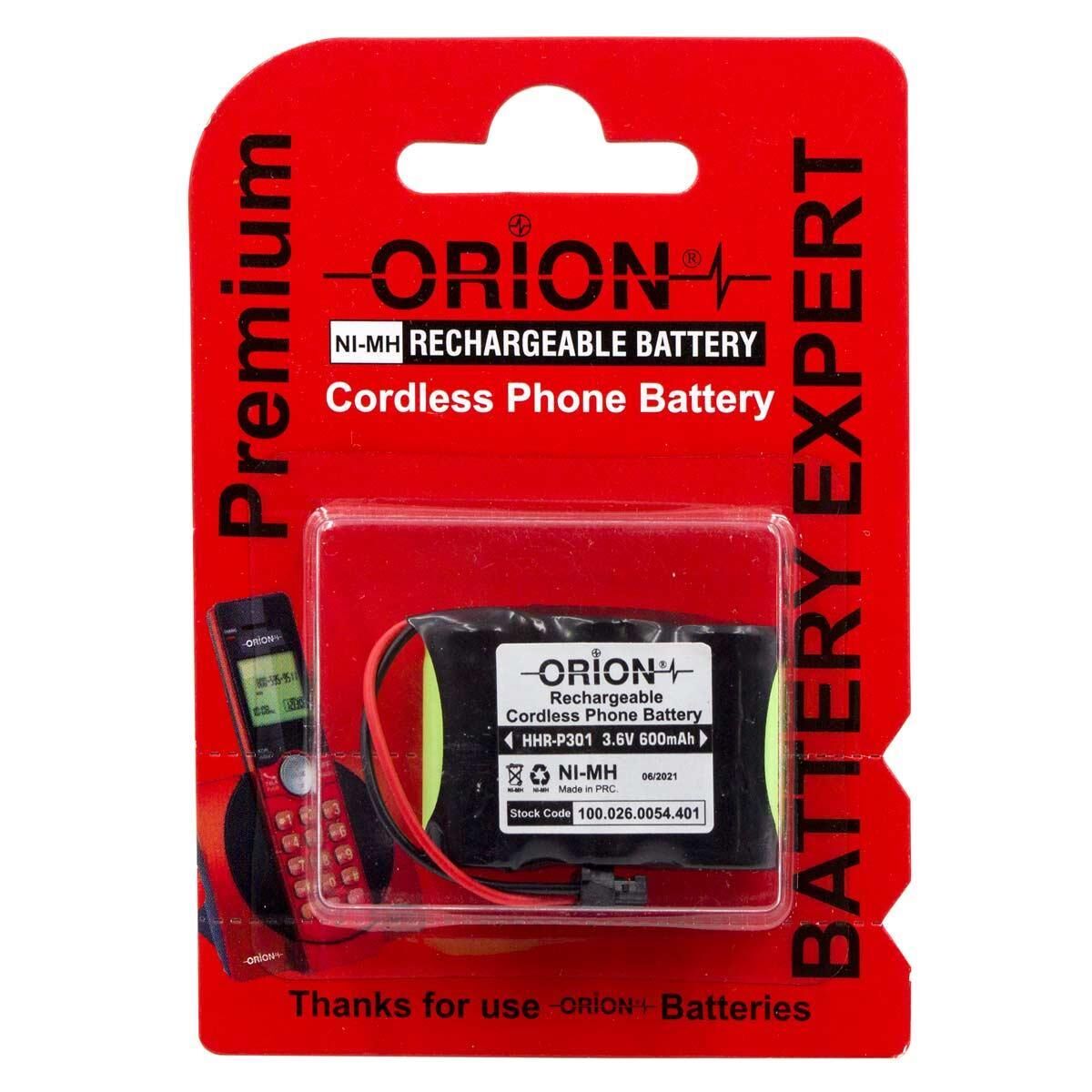 Orion HHR-P301 3.6V 600mAh NiMH Telsiz Telefon Pil