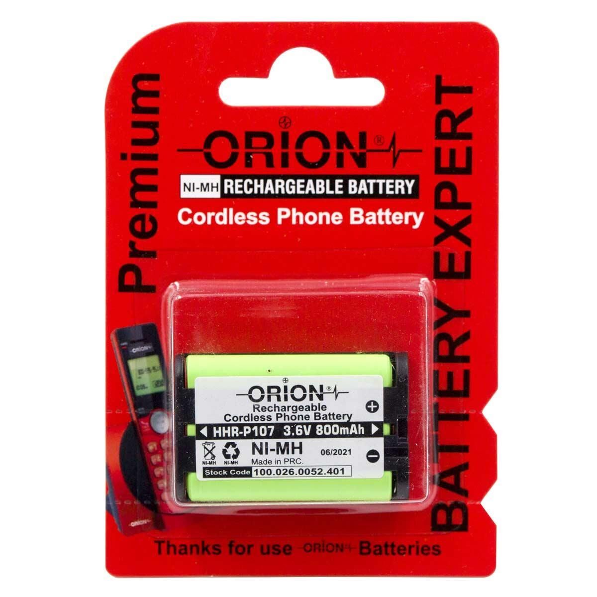 Orion HHR-P107 3.6V 800mAh NiMH Telsiz Telefon Pil