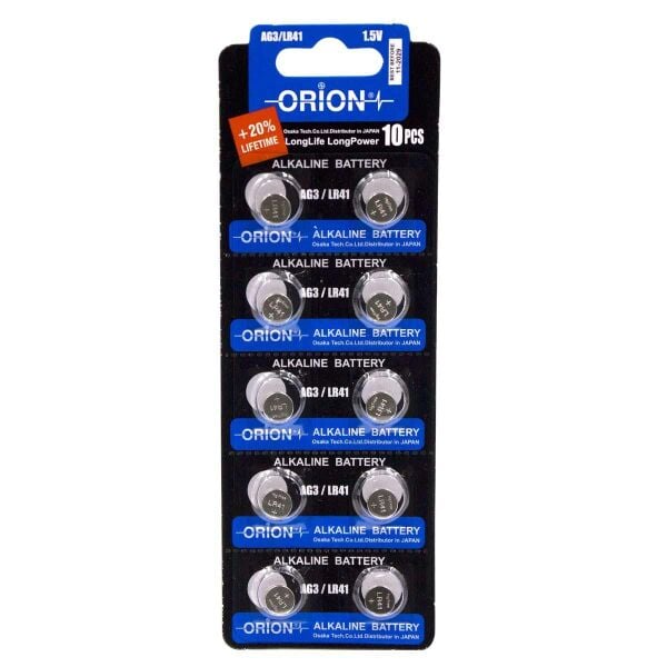Orion AG3 1.5V Alkalin 10'lu Paket Pil