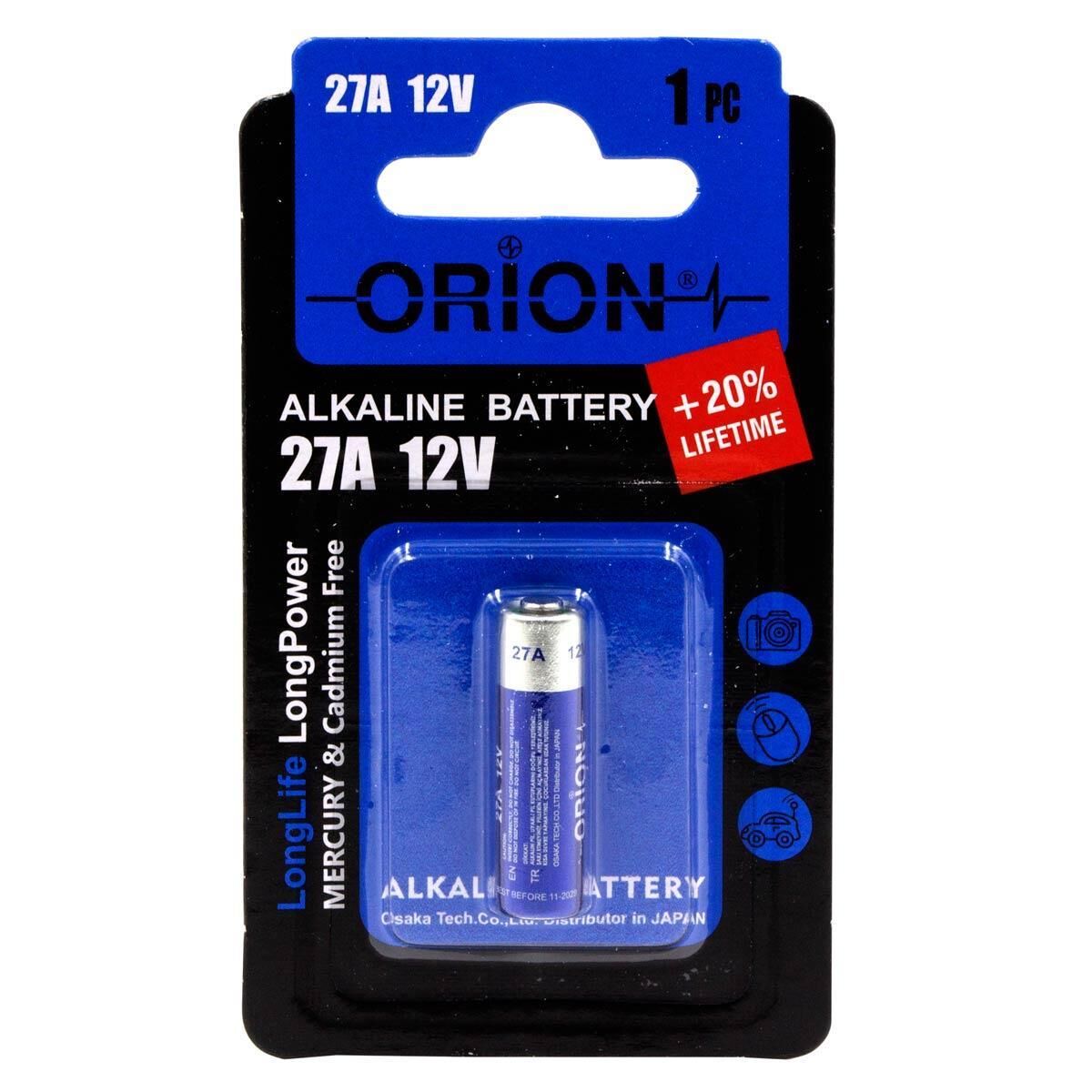 Orion 27A 12V Alkalin Pil