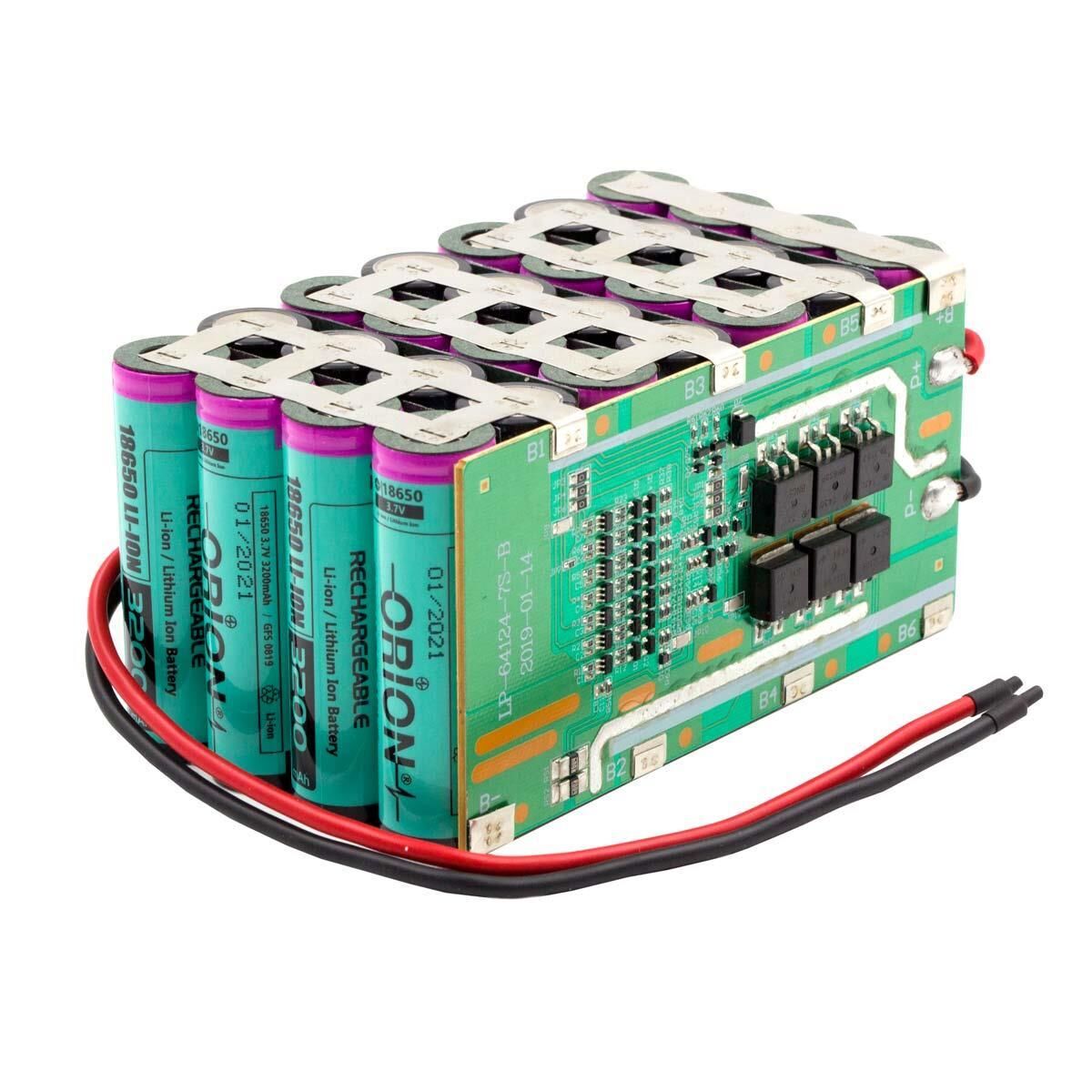 Orion 18650 25.9V 12.8Ah 7S4P BMS Devreli Li-ion Şarjlı Pil