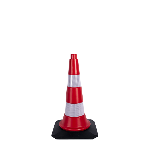 Kauçuk Tabanlı Reklam ve Trafik Konisi 50 Cm