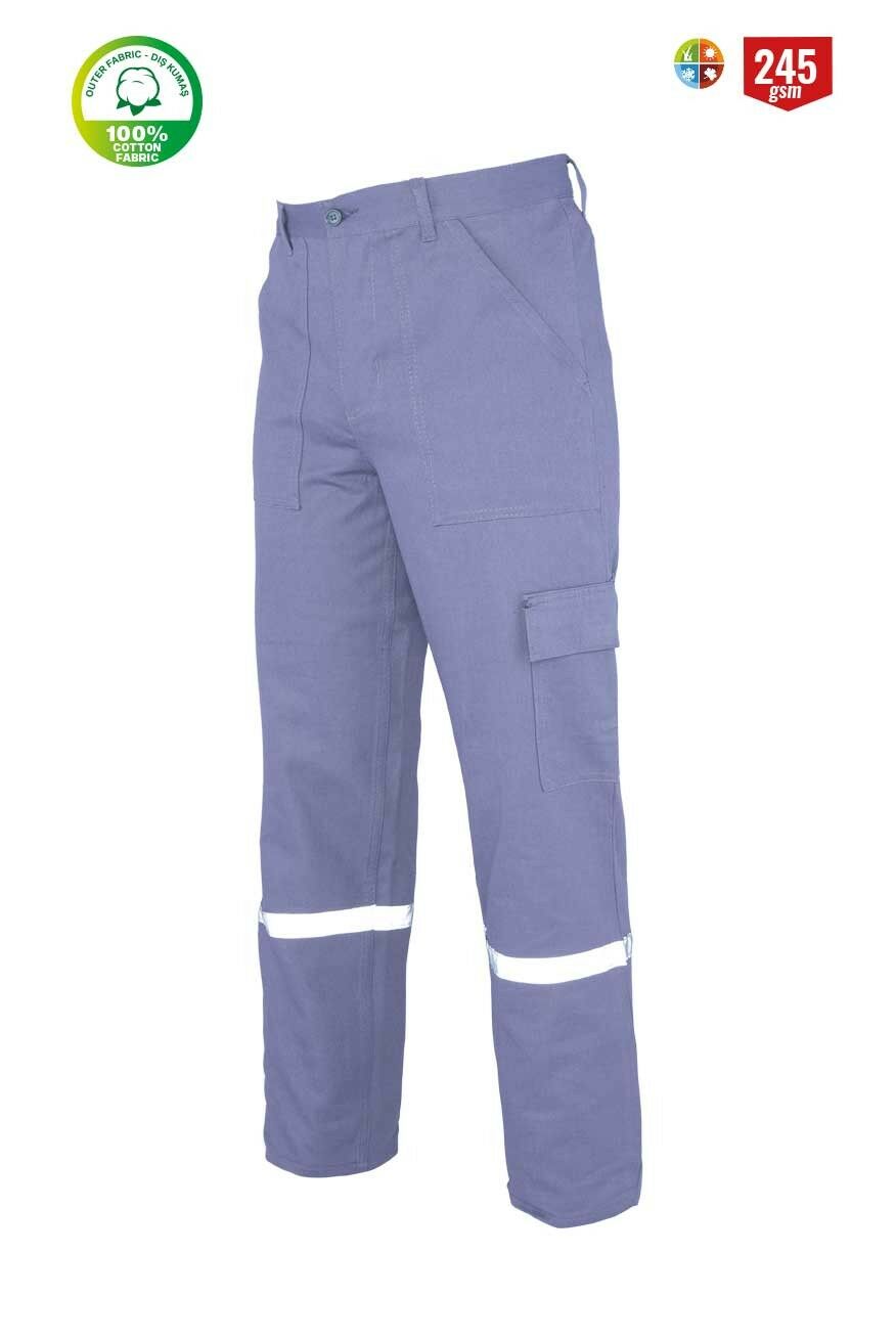 Simplex 16x12 Yazlık Teknik İş Pantolonu Gri - 2XL