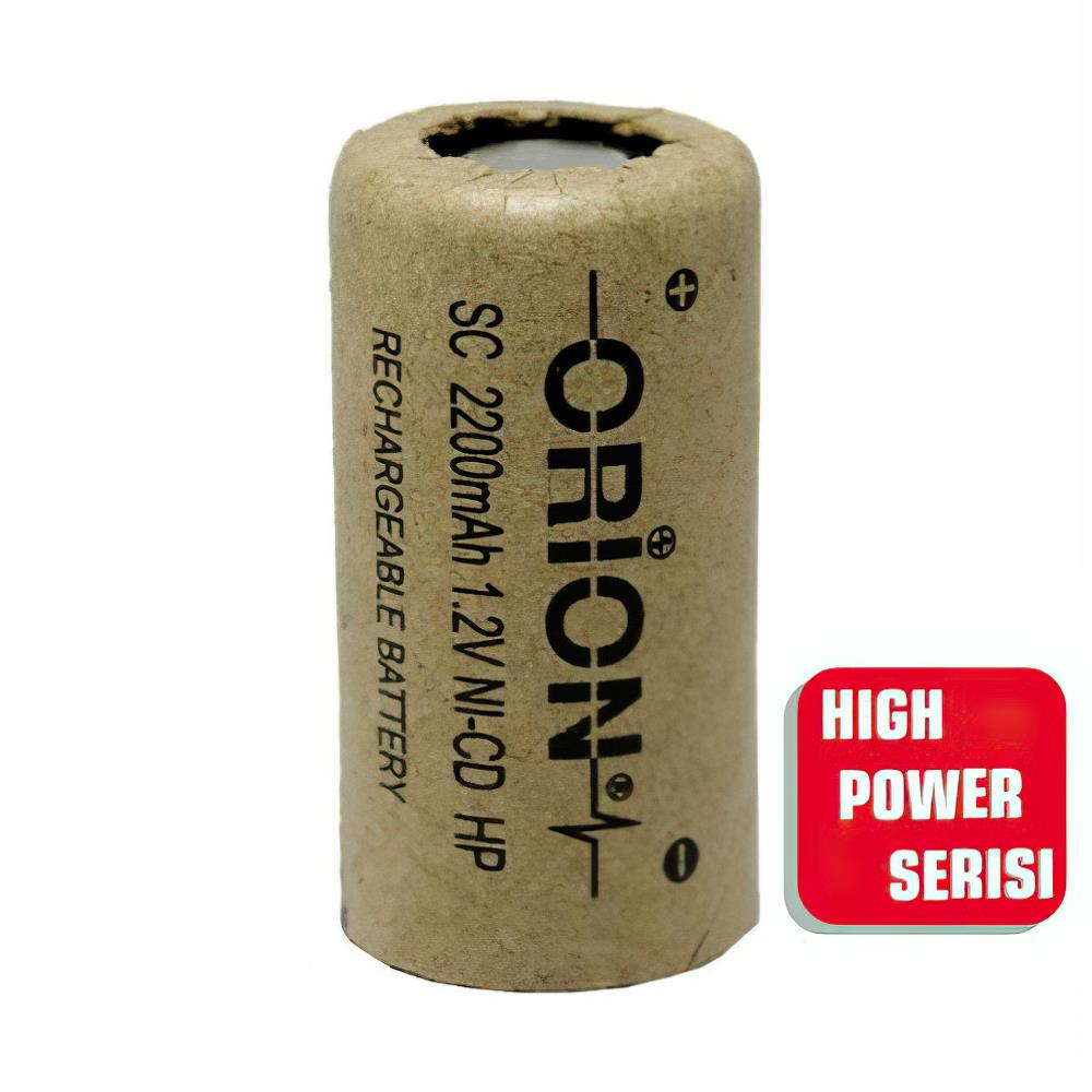Orion SC 1.2V 2200mAh 3C NiCD Pil