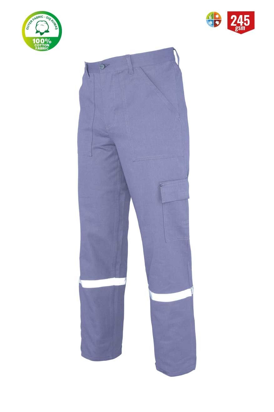 Simplex 16x12 Yazlık Teknik İş Pantolonu Gri - 3XL