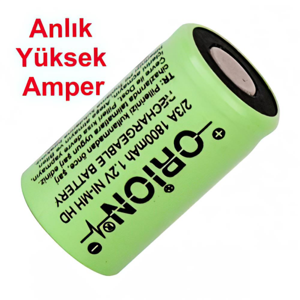 Orion 2/3A 1.2V 1800mAh 5C NiMH Pil - HD