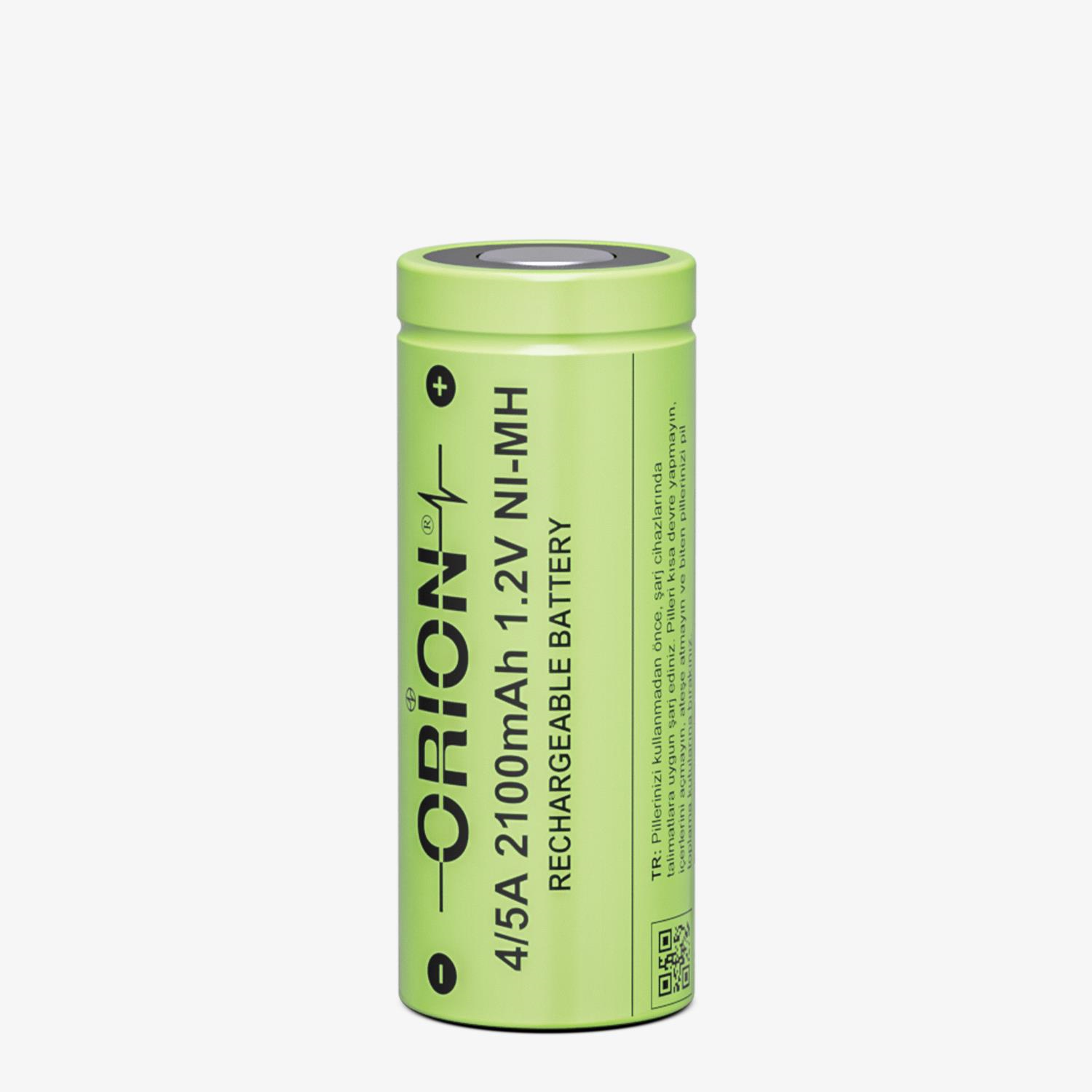 Orion 1.2V Ni-Mh 4/5A 2100mAh Şarj Edilebilir Pil