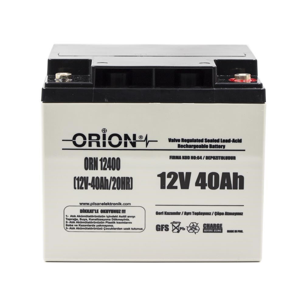 Orion 12V 40Ah Bakımsız Kuru Akü