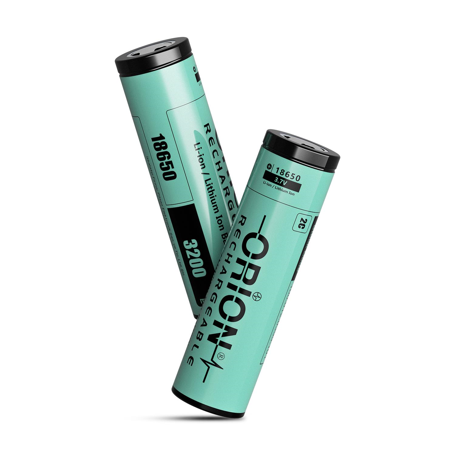 Orion 18650 3.7V 3200mAh 2C Şarj Edilebilir Li-ion Pil