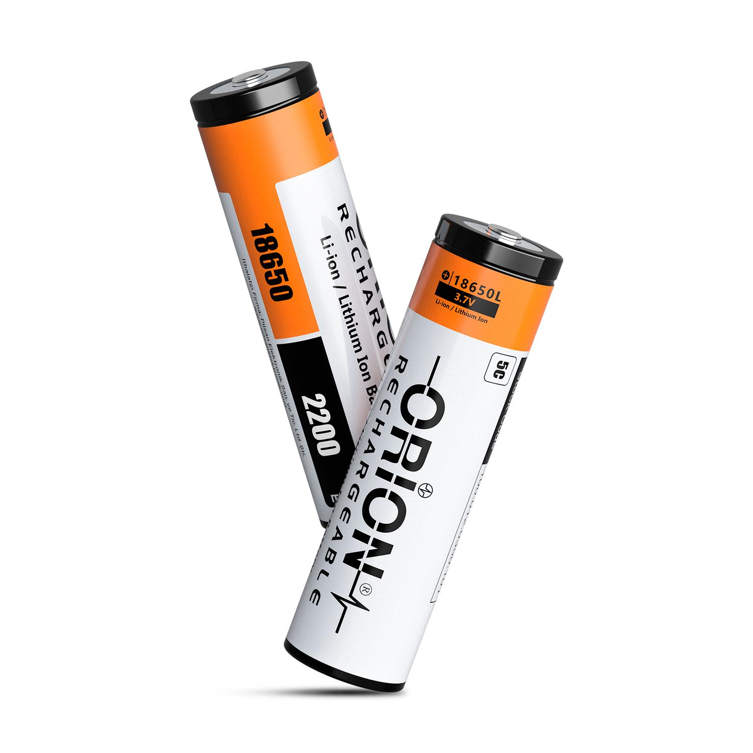 Orion 18650L 3.7V 2200mAh 5C Li-ion Pil - Başlı